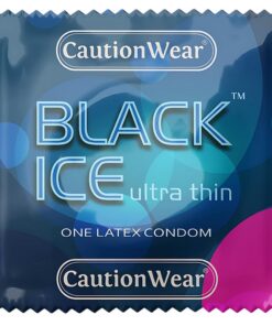 Caution Wear Black Ice Bulk Condoms | Yabai Distribution LLC