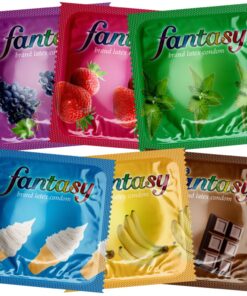 Fantasy Assorted Flavored Bulk Condoms | Yabai Distribution LLC | Wholesale Condom Distributors