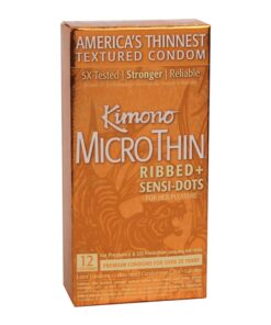 Kimono Microthin Ribbed Dotted Bulk Condoms | Yabai Distribution LLC | Wholesale Condoms