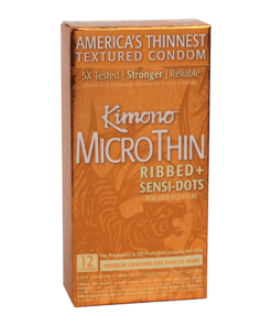 Kimono MicroThin Ribbed Sensi Dots Condoms | Wholesale Condoms | Yabai Distribution