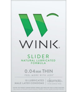 Wink Slider Condoms Wholesale 24 Count Box