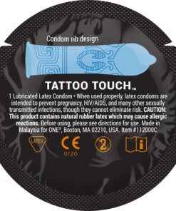 ONE Tattoo Touch Condoms - BULK